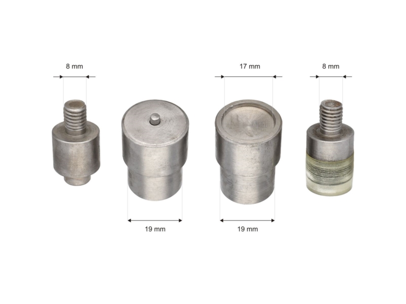 Einschlagstempel für drückknöpfe 17 mm