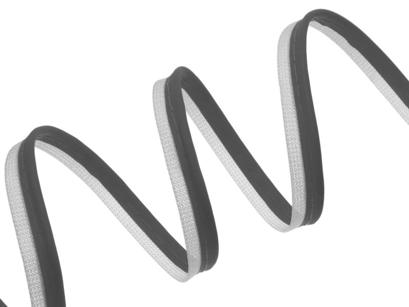 Reflective piping tape silver white 100 mb