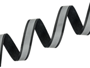 Taśma z odblaskiem 20 mm/12 mm czarna