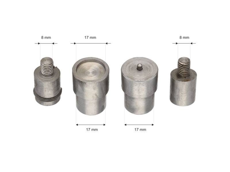 Einschlagstempel für drückknöpfe alfa 17 mm