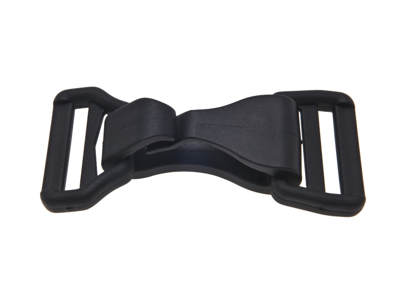 Plastic snap hook + triangle 30 mm oskar black 500 pcs