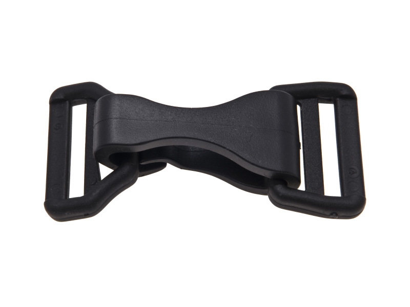 Plastic snap hook + triangle 30 mm oskar black 500 pcs