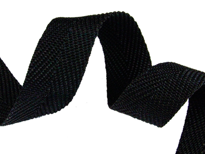 Herringbone twill tape 20  mm/1,35 mm (580) black