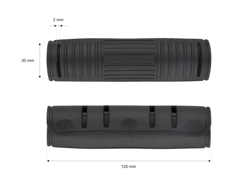 Schutzhand 10/12 cm schwarz 100 st.