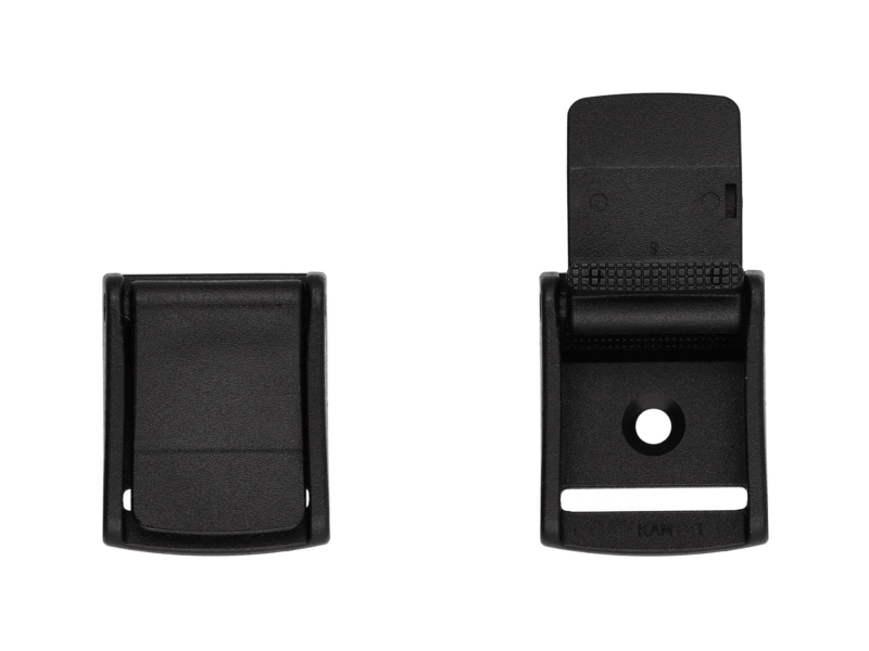 Plastic toggle clip for webbing 25 mm Zenon black 100 pcs