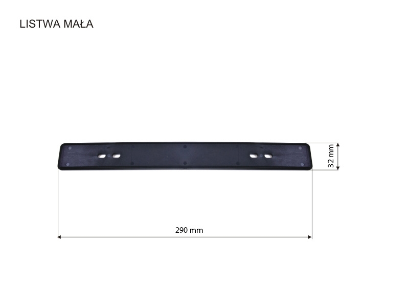 Verstärker für handgriff aus kunststoff 32/290 mm schwarz 100 st.