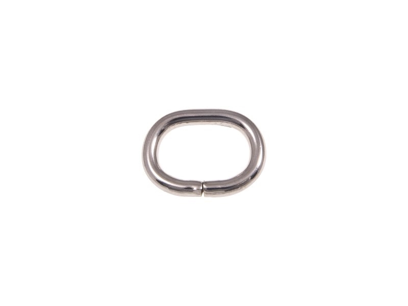 Kółko metalowe 20/14/4 mm (owal) nikiel drut