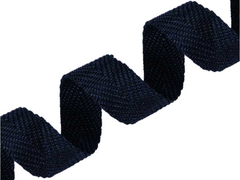 Fischgrätmuster Einfassband 25 mm/1,35 mm (058) Marineblau