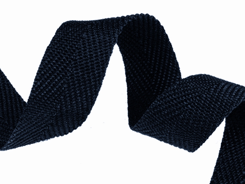 Fischgrätmuster Einfassband 25 mm/1,35 mm (058) Marineblau