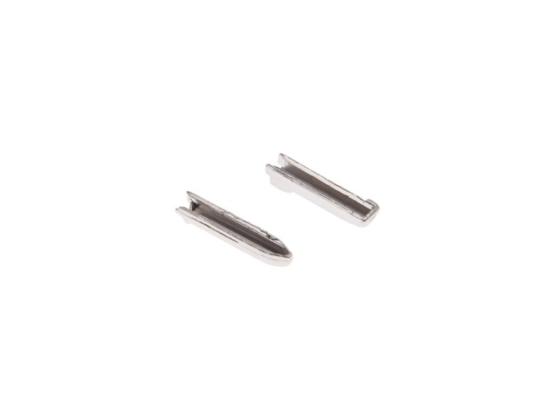 PIN&BOX CLASP 2-WAY 5 FOR METAL ZIP TAPE NICKEL 1000 PCS