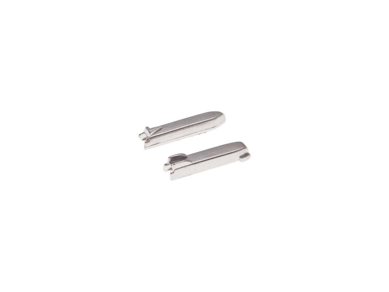 PIN&BOX CLASP 2-WAY 5 FOR METAL ZIP TAPE NICKEL 1000 PCS