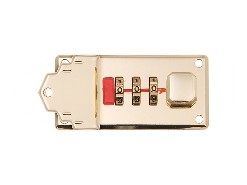 Briefcase lock 66/33 mm 0145 gold 1 pcs