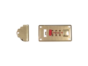 Zamek szyfrowy do teczki metalowy 66/33 mm 0145 złoto