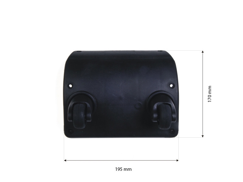Luggage wheels 2095  black 1 pcs