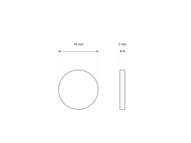 Magnetic button raw 18 mm 50 pcs