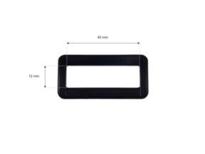Ramka plastikowa 40 mm (n) czarna