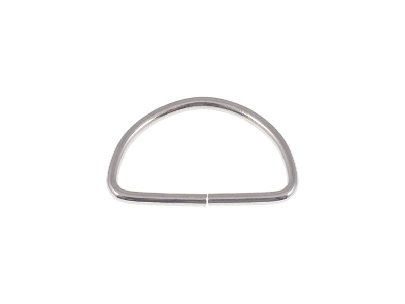HALBRING AUS METALL  40/25/3 MM  NICKEL DRAHT 100 ST.