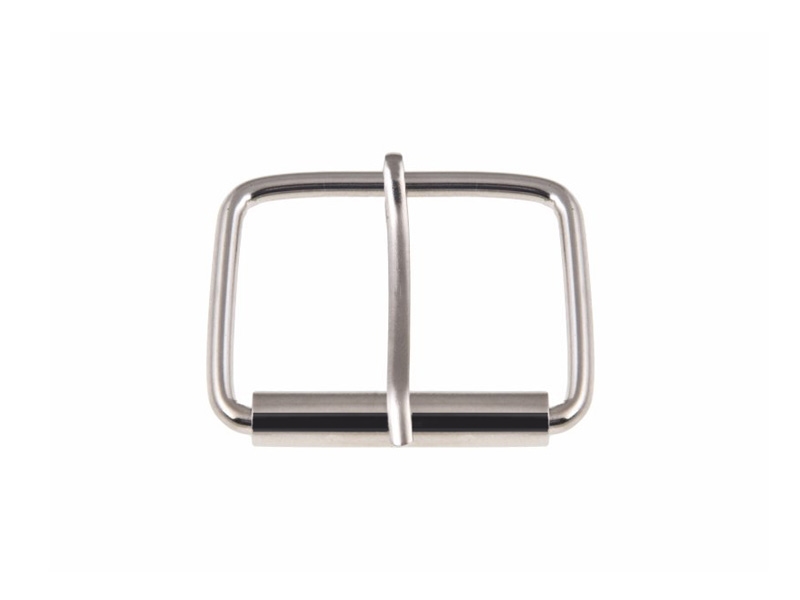 SATTLERSCHNALLE AUS METALL MIT EINEM HAKEN 40/30/4 MM NICKEL DRAHT 100 ST.