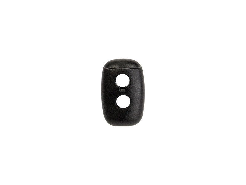 Plastic string stopper 5 mm (305-3036) double black 100 pcs