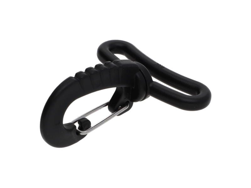 Karabińczyk plastikowy 38 mm obrotowy (0325-1081a) Niko czarny