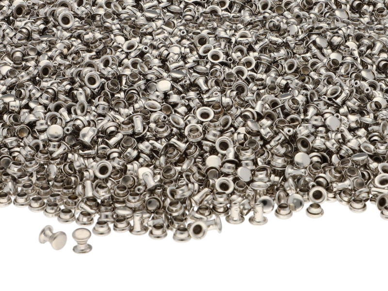 METAL  RIVET ONE-SIDED 4/2/4 MM NICKEL 10000 PCS