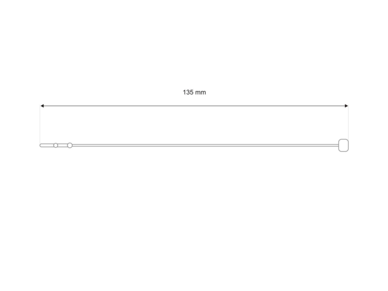 SICHERHEITSPLOMBE  LOOP-PIN 5 (13,5)&nbspTRANSPARENT 5000 ST.