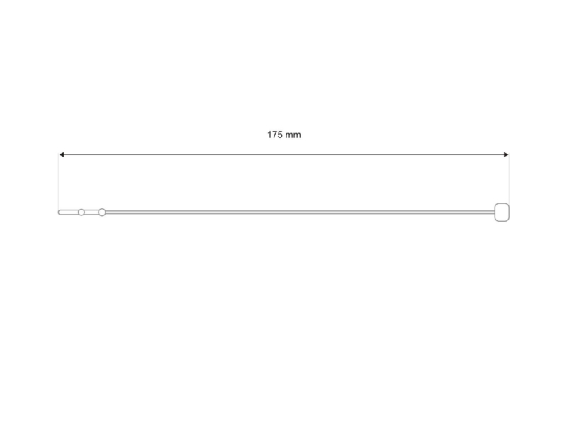 SICHERHEITSPLOMBE  LOOP-PIN 7 (17,5 CM)&nbspTRANSPARENT 5000 ST.