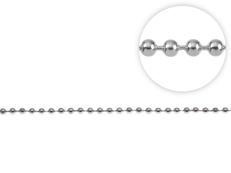 Kugelkette 2,5 mm nickel