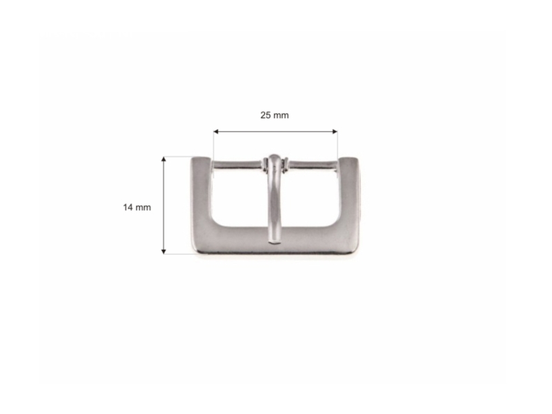 GÜRTELSCHNALLE AUS METALL 25 MM RF-561 NICKEL 100  ST.