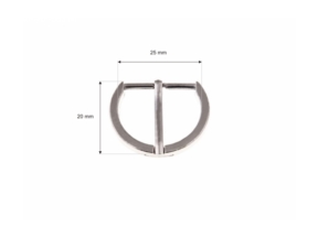 Klamra metalowa 25 mm rf-563 nikiel