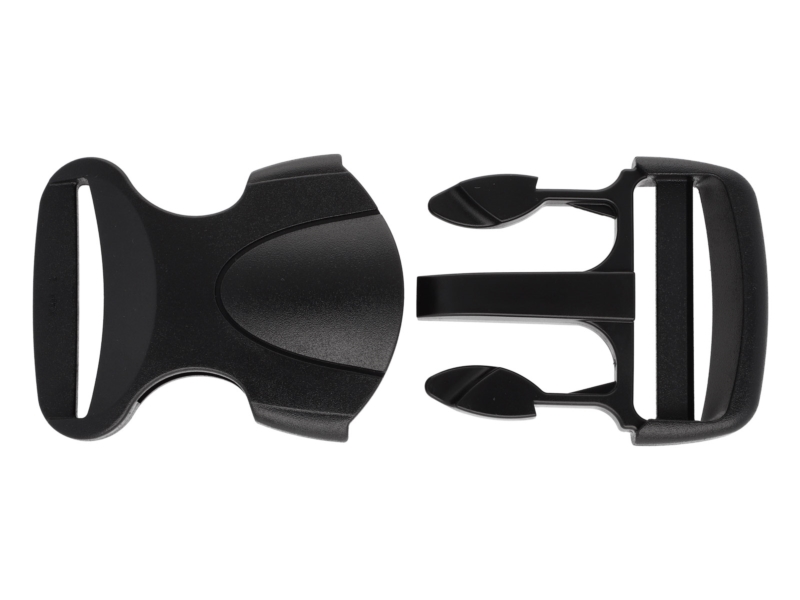 PLASTIC BUCKLE 50 MM ODETTA BLACK 100       PCS