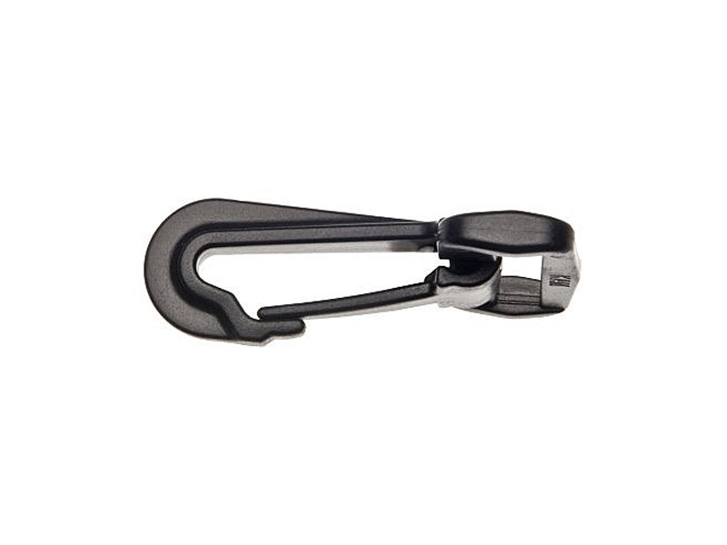 Plastic snap hook 30 mm donald black 100 pcs