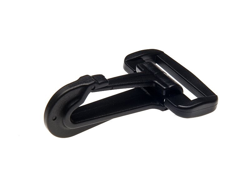 Plastic snap hook 30 mm donald black 100 pcs