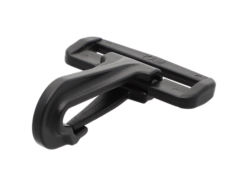 Plastic snap  hook 38 mm donald black 50 pcs