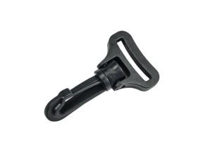Karabińczyk plastikowy 32 mm obrotowy (bp10) Roch czarny