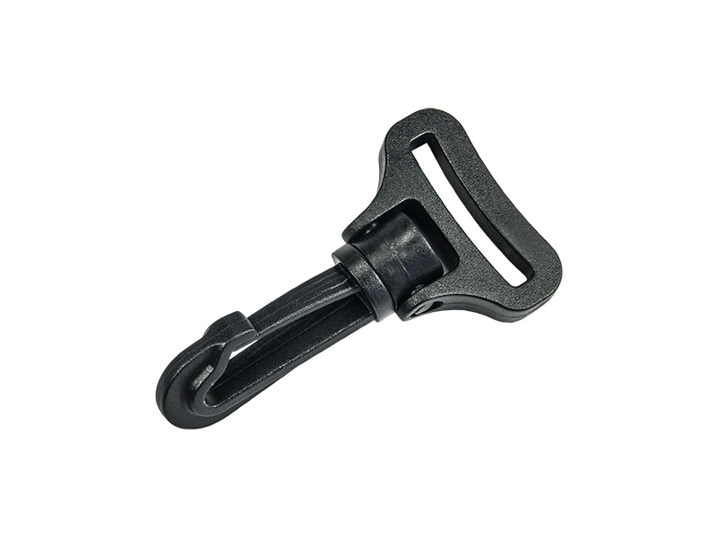 Plastic swivel snap hook 32 mm roch black 100 pcs