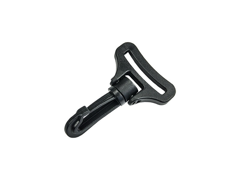 Plastic swivel snap hook 37 mm roch black 100 pcs