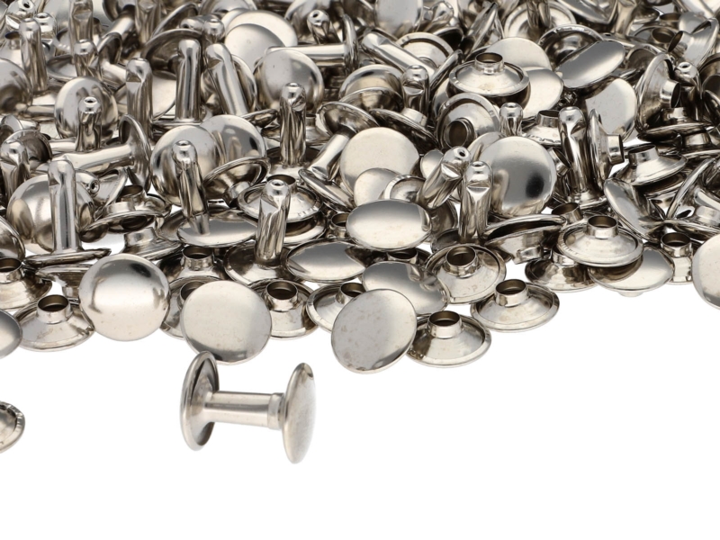 METAL    RIVET TWO-SIDED LUX 12/4/15 MM NICKEL 1000 PCS