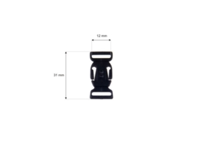 Przywieszka do telefonu 12 mm m229 czarna
