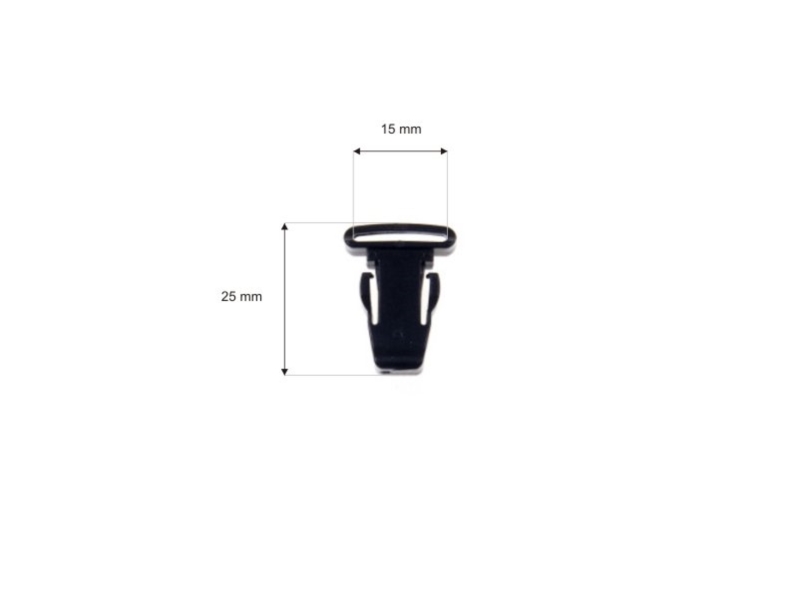 Mobile tab 15 mm m228 black 100 pcs