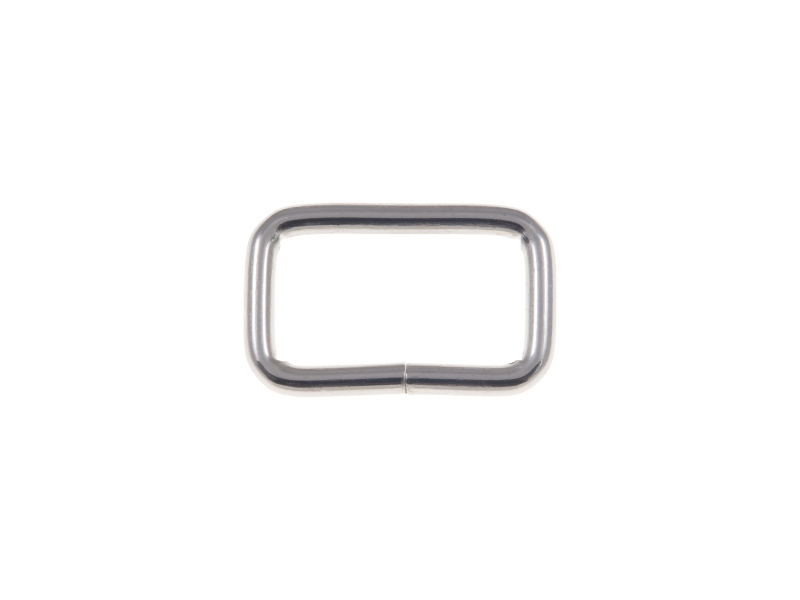 RAHMEN AUS   METALL 30/16/4 MM NICKEL DRAHT 100  ST.