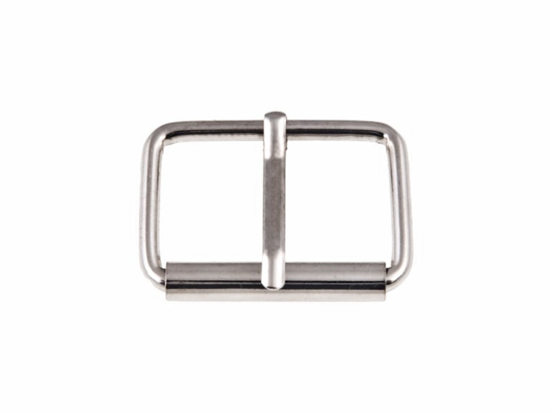 SATTLERSCHNALLE AUS METALL MIT EINEM HAKEN 40/25/4 MM  NICKEL DRAHT 200 ST.