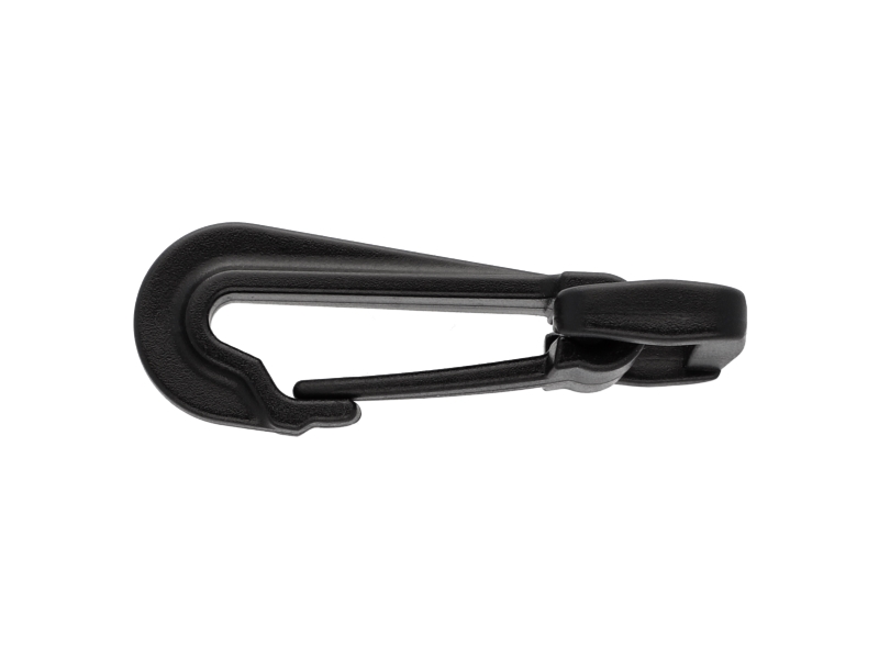 Plastic snap hook 24 mm donald black 100 pcs