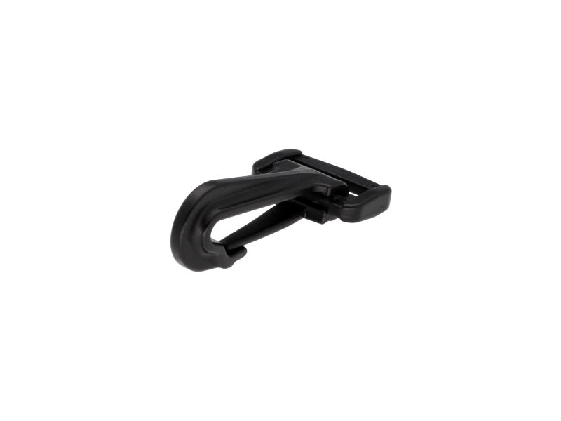 Plastic snap hook 24 mm donald black 100 pcs