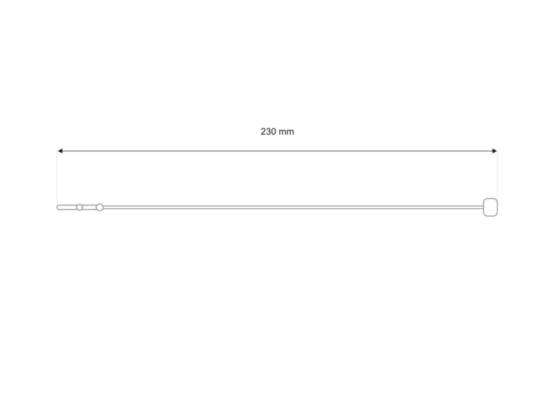 SICHERHEITSPLOMBE LOOP-PIN 9 (23 CM) TRANSPARENT 5000 ST.