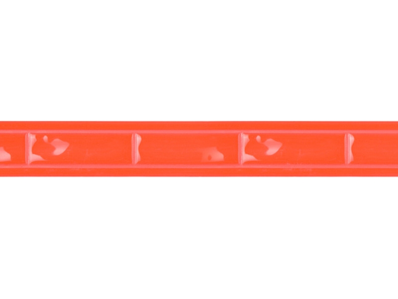Reflective webbing tape 15 mm orange 50 mb