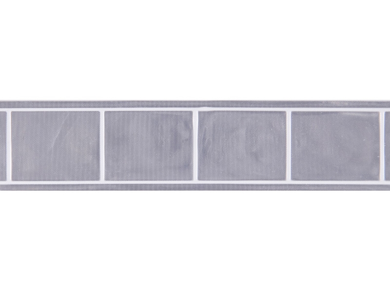 Reflective webbing tape 25 mm silver 50 mb