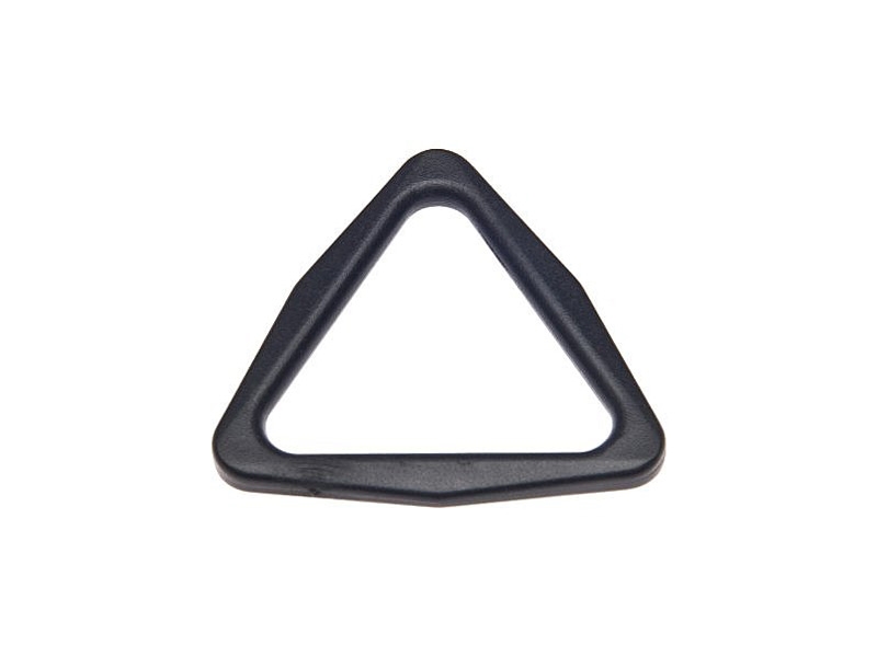 Plastic triangle 37 mm lucjan black 100 pcs