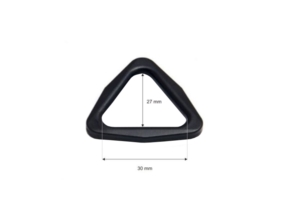 Trójkąt plastikowy 30 mm (bp-43-8019b) Lucjan czarny