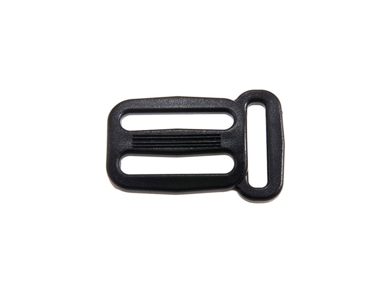 Plastic slide buckle 25/20 mm (0324-8800a) ernest black 100 pcs
